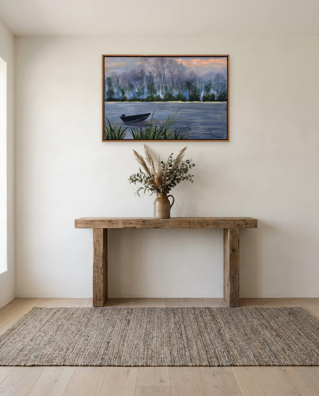 URUNGA BURN OFF — Oil on Canvas, 53cm x 80cm. Painting by Dubravka Sabljak. View 1 of 2.