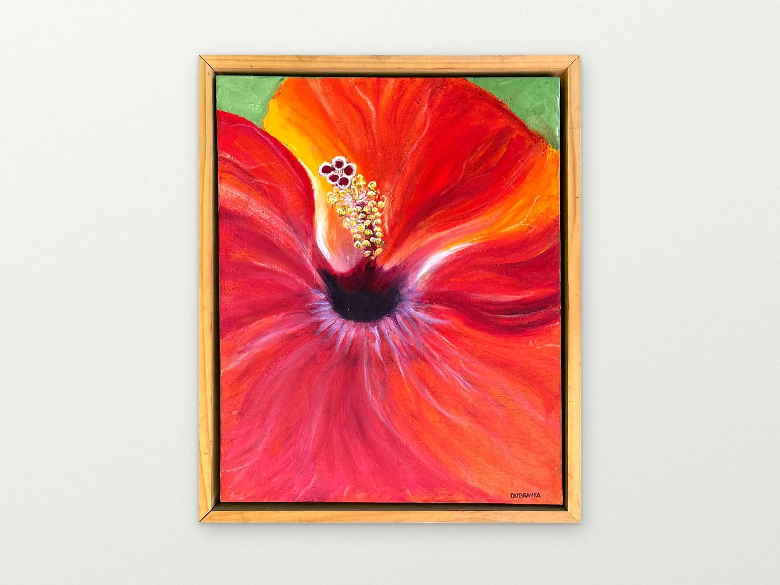 BLOSSOM — Oil on canvas, 44cm x 55cm. Painting by Dubravka Sabljak. View 2 of 2.