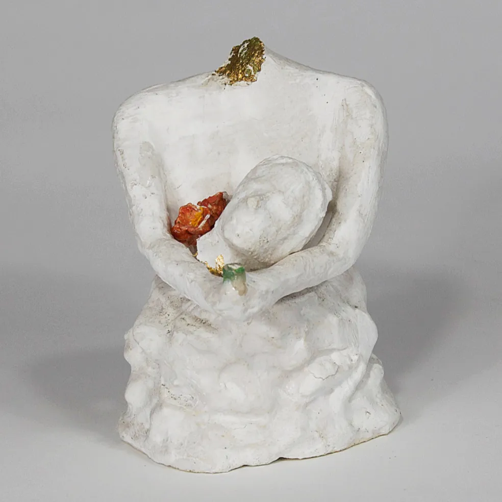 HEAVY THOUGHTS — Stoneware, 15cm x 5cm. Ceramic work by Dubravka Sabljak. View 3 of 3.