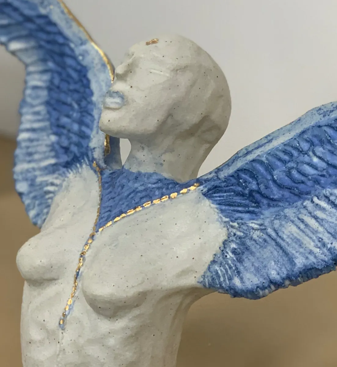 LIGHTNESS OF BEING — Stoneware, 22cm x 34cm. Ceramic work by Dubravka Sabljak. View 4 of 5.