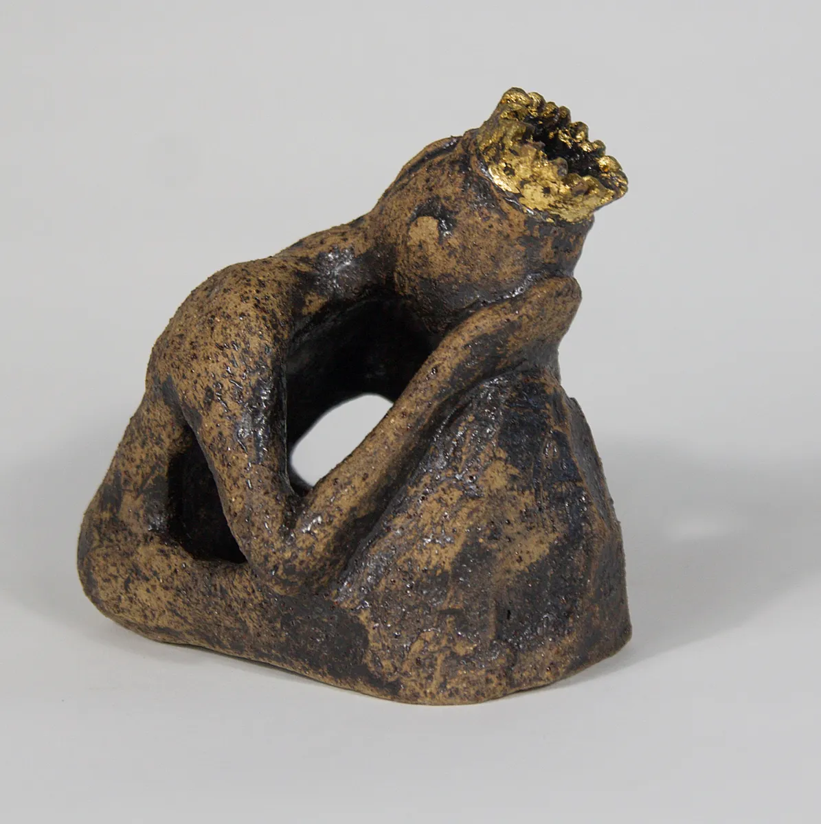 LOOP HOLES OF LIFE — Stoneware, 15cm x 15cm. Ceramic work by Dubravka Sabljak. View 2 of 2.
