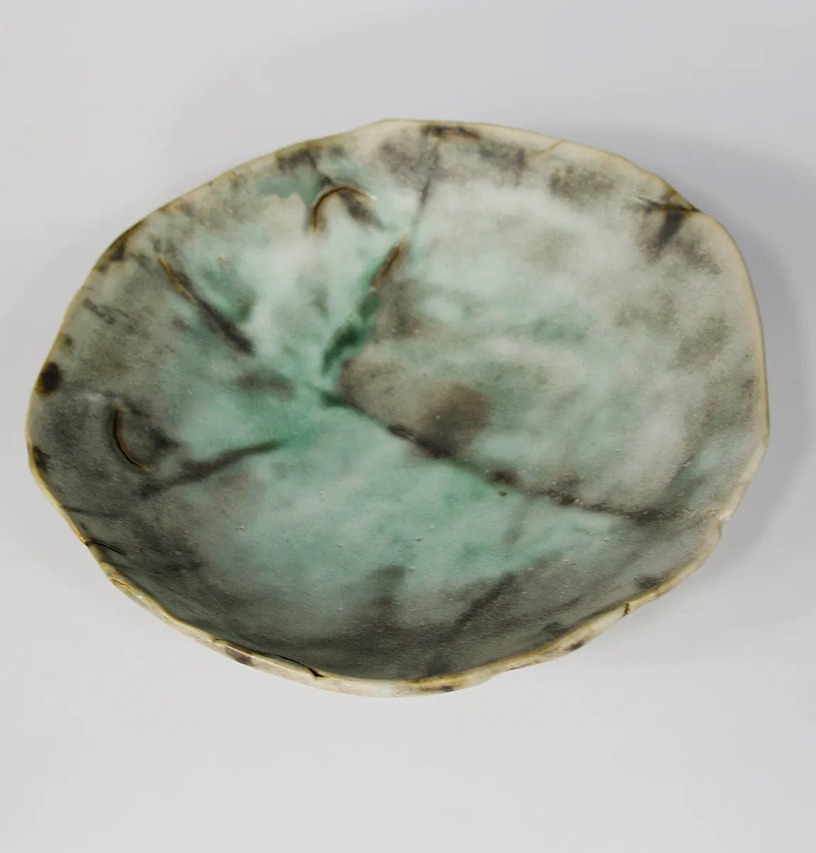 POOL OF REFLECTION — Stoneware, 32xm x 12cm. Ceramic work by Dubravka Sabljak. View 2 of 2.