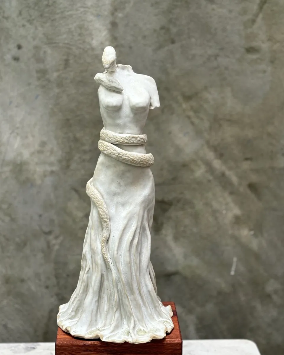 REVERENCE — STONEWARE, 20cm x 35cm. Ceramic work by Dubravka Sabljak. View 3 of 5.