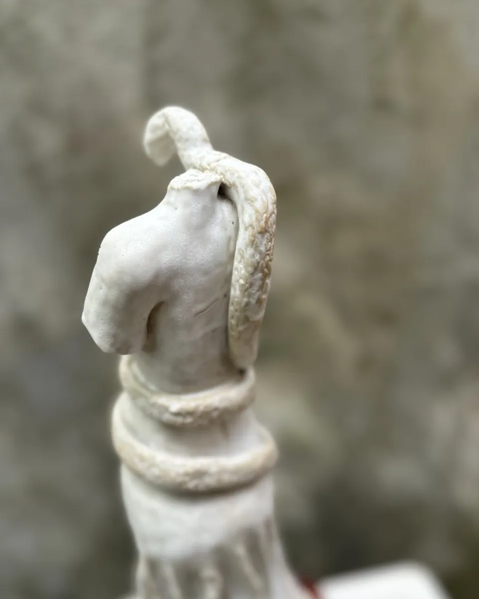 REVERENCE — STONEWARE, 20cm x 35cm. Ceramic work by Dubravka Sabljak. View 4 of 5.