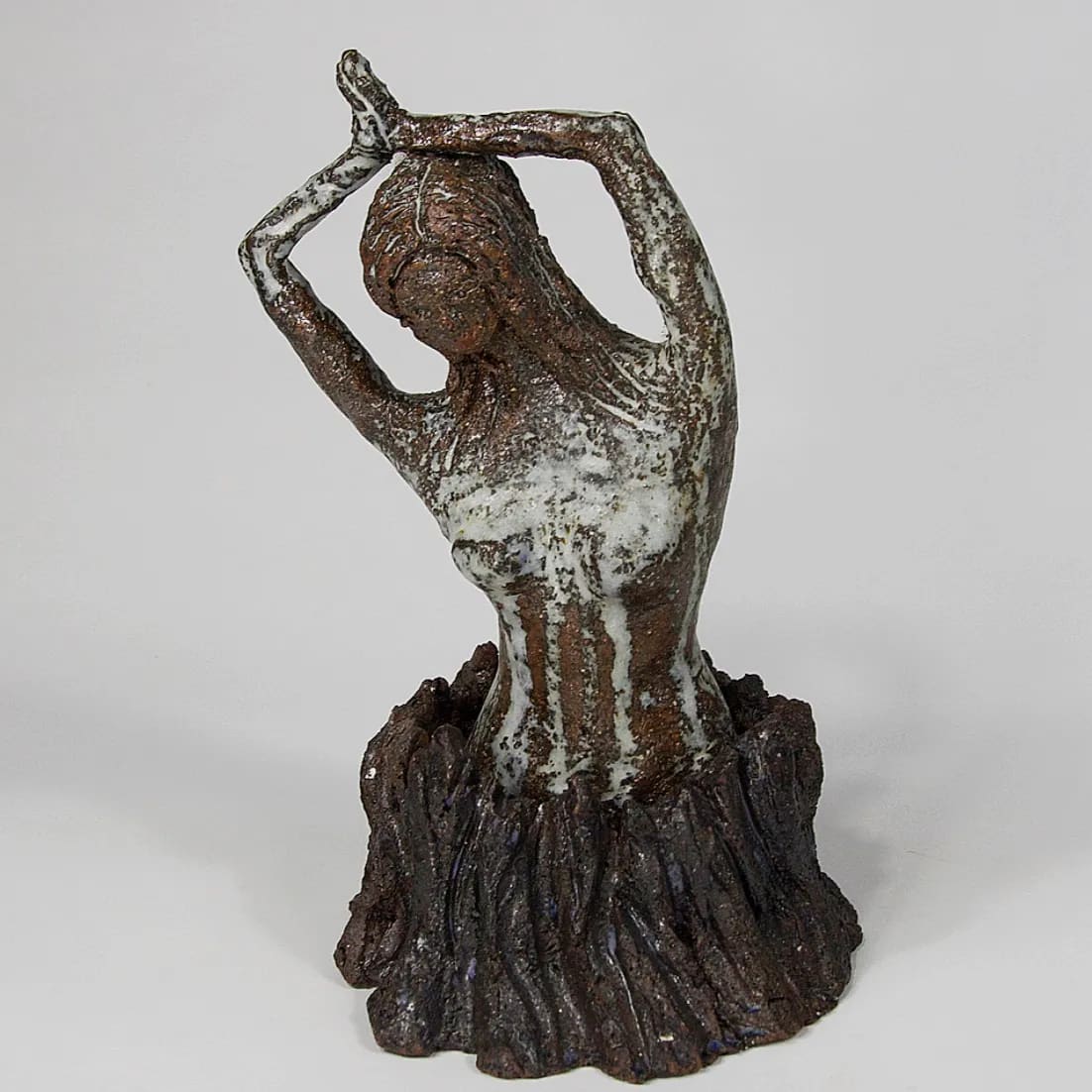 RISING PHOENIX — Stoneware. Ceramic work by Dubravka Sabljak. View 3 of 3.