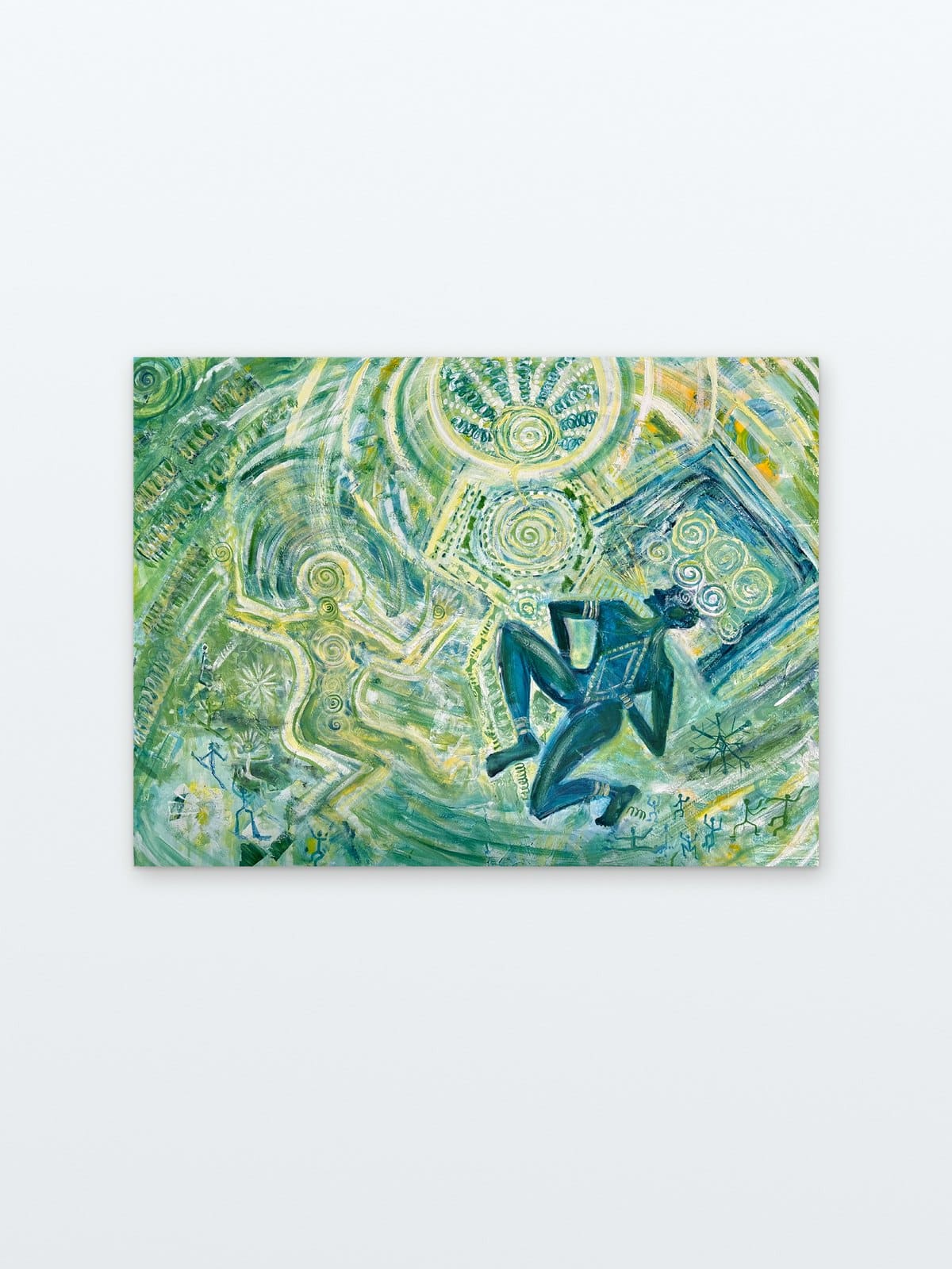 RHYTHM N ROOTS — Acrylic on canvas, 121cm x 91cm. Painting by Dubravka Sabljak. View 2 of 2.