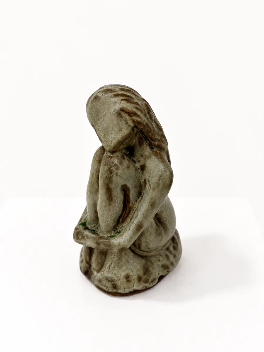 STATE OF EMBRACE — Stoneware, 10cm x 15cm. Ceramic work by Dubravka Sabljak. View 5 of 6.