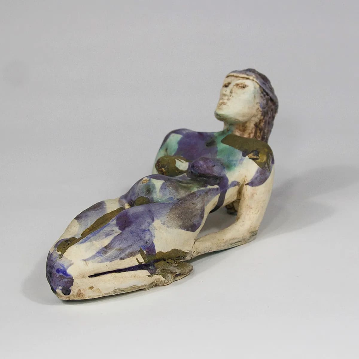 STRIKE A POSE — 12 cm x 10cm. Ceramic work by Dubravka Sabljak. View 2 of 3.