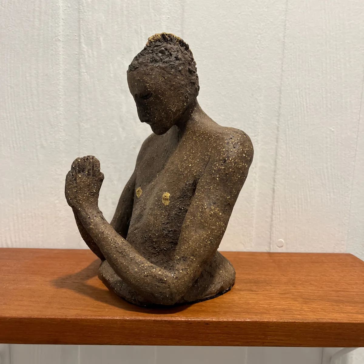 THE PRAYER — Stoneware. Ceramic work by Dubravka Sabljak. View 3 of 4.