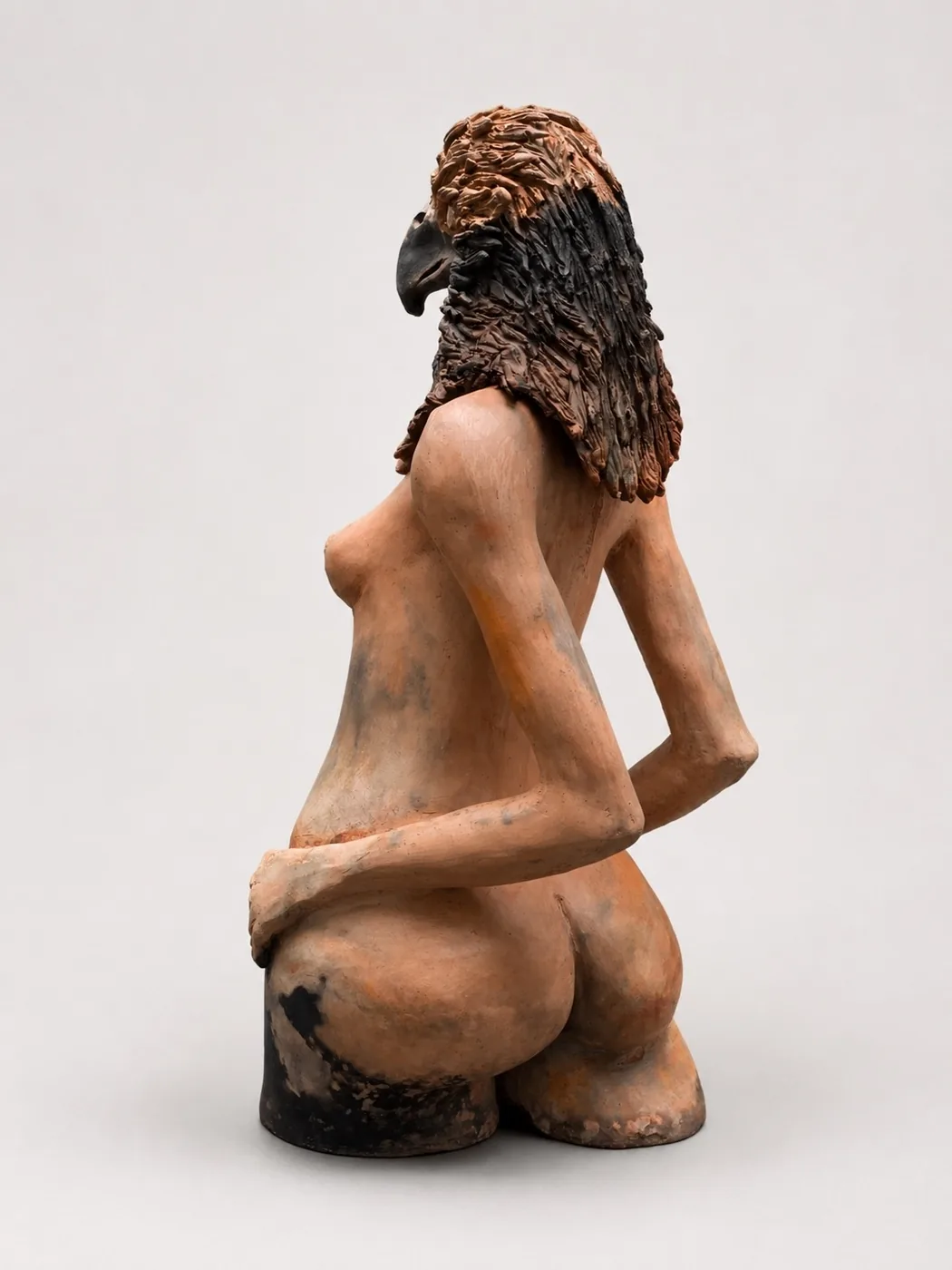 WILD THING — Pit fired ceramic, 60cm x 30cm. Ceramic work by Dubravka Sabljak. View 2 of 3.