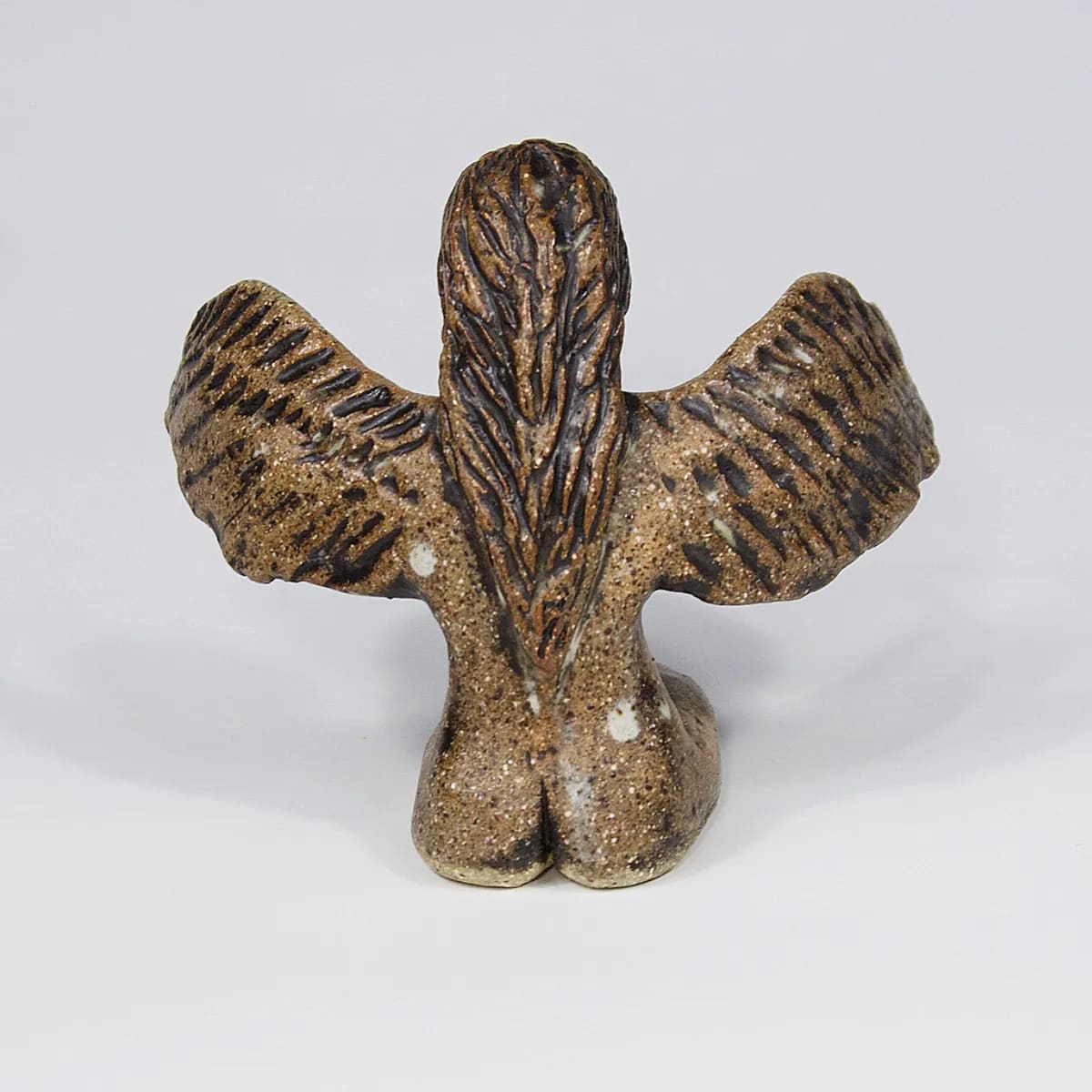 WINGS OF PROTECTION — Stoneware, 15cm x 12cm. Ceramic work by Dubravka Sabljak. View 2 of 3.