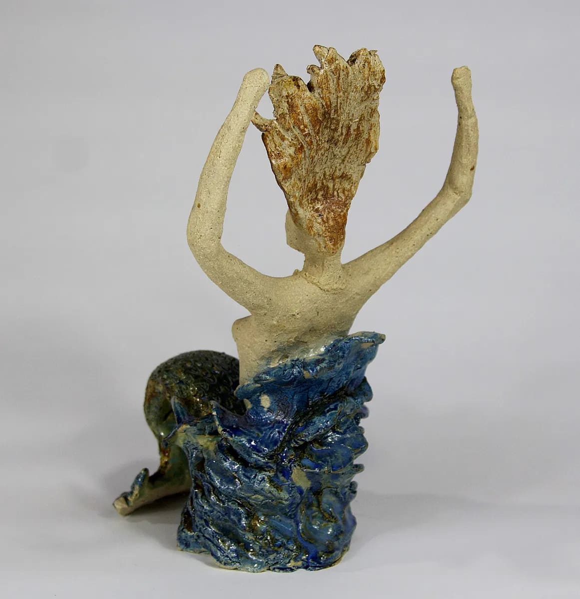 YEMALA GODDESS OF THE SEA — Stoneware, 35cm x 20cm. Ceramic work by Dubravka Sabljak. View 2 of 2.