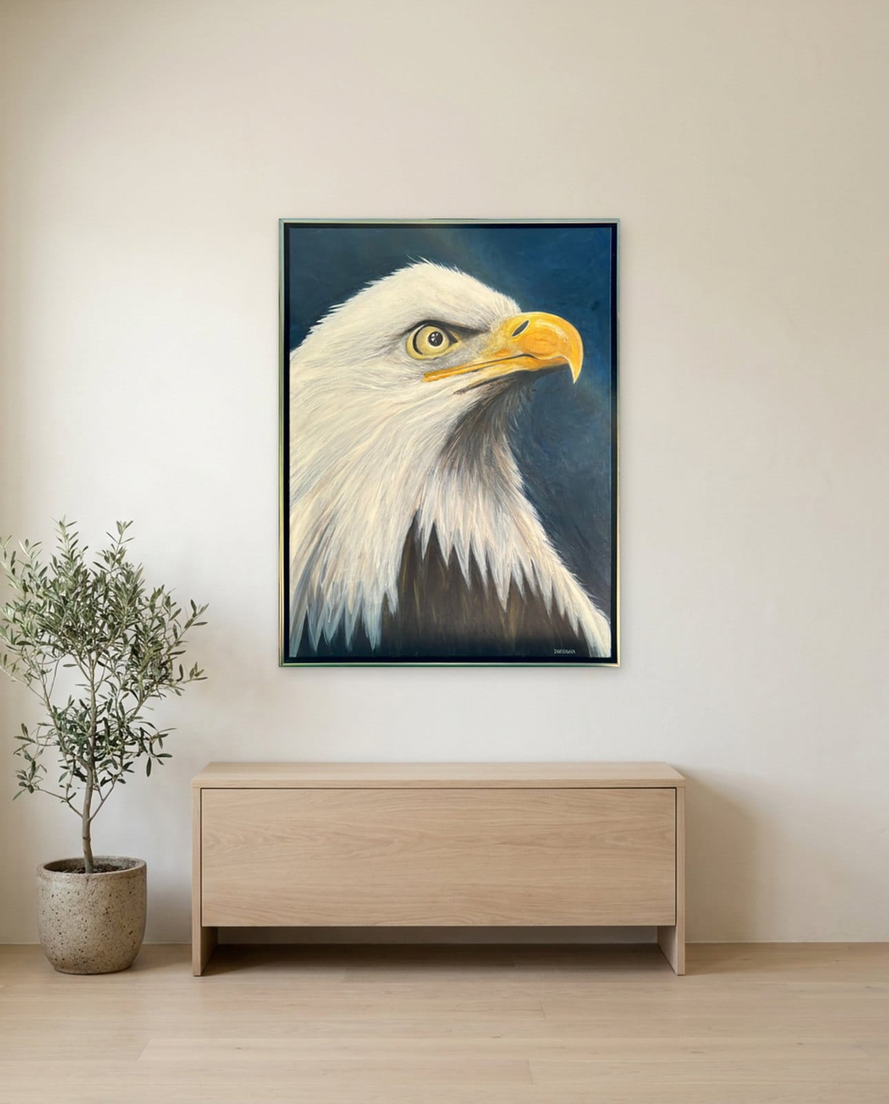 FEARLESS — Oil on canvas, 106cm x 81cm. Painting by Dubravka Sabljak. View 1 of 2.