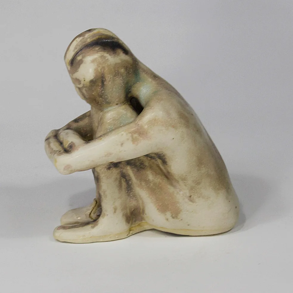 INNER REFLECTION — Stoneware, 15cm x 10cm. Ceramic work by Dubravka Sabljak. View 1 of 3.