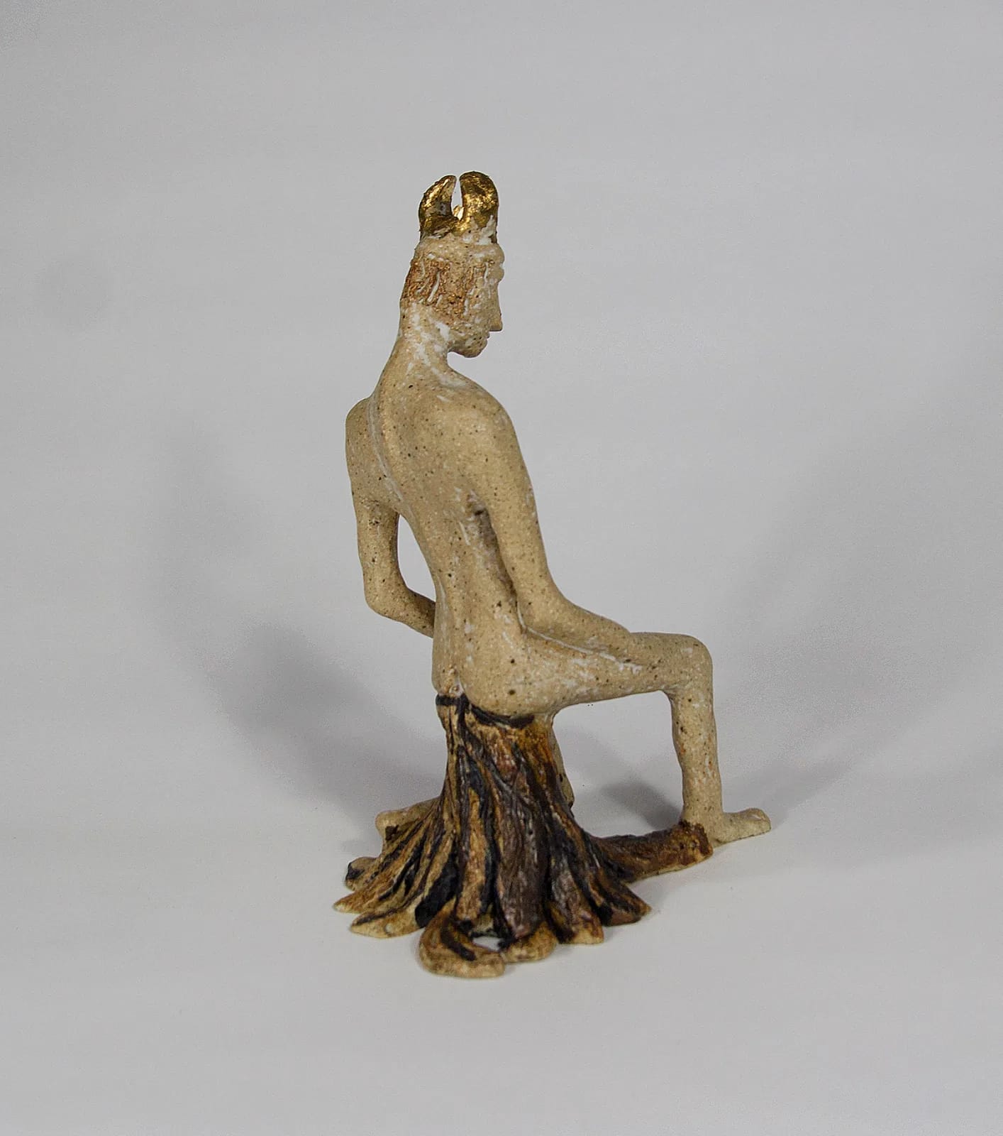 FALLEN PRINCE — Stoneware, 30cm x 12cm. Ceramic work by Dubravka Sabljak. View 1 of 2.