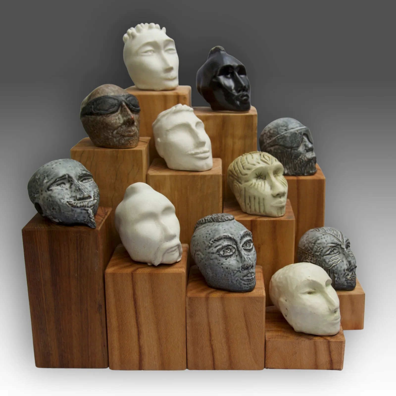 THEATRE OF SELF — Stoneware. Ceramic work by Dubravka Sabljak. View 1 of 2.