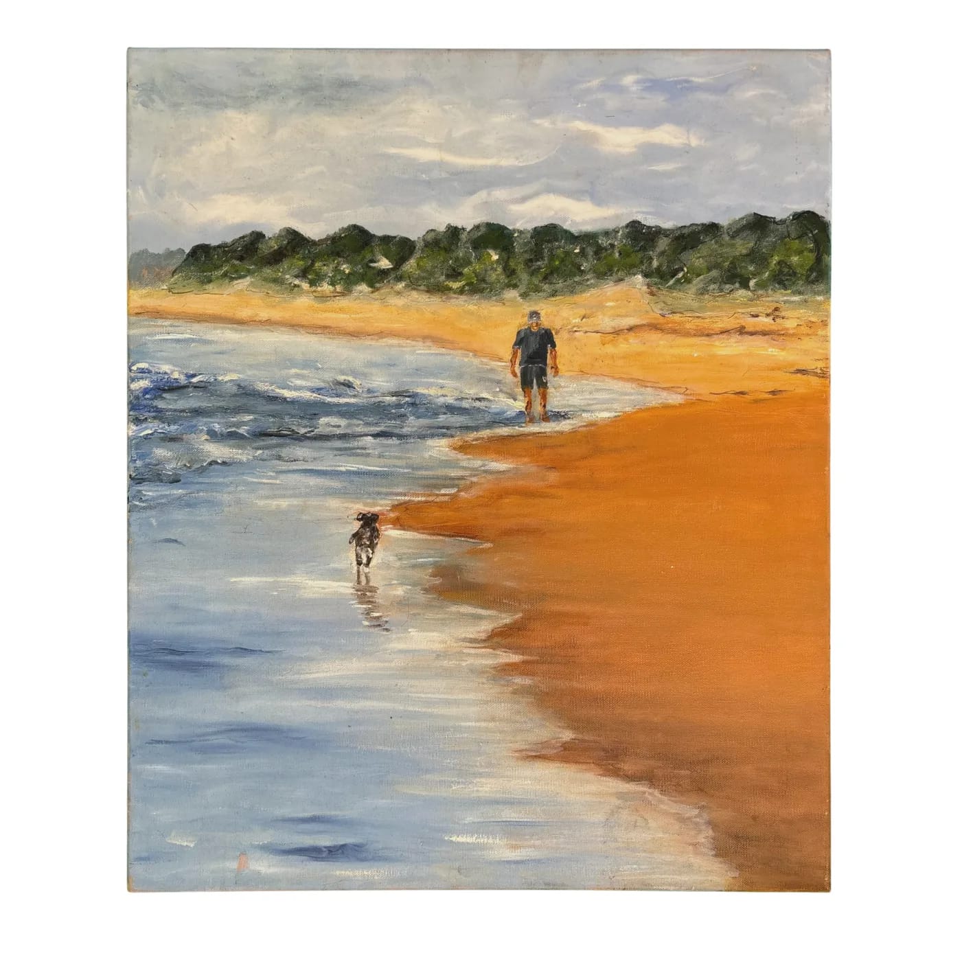 WALKS WE REMEMBER — Acrylic on canvas. Painting by Dubravka Sabljak.