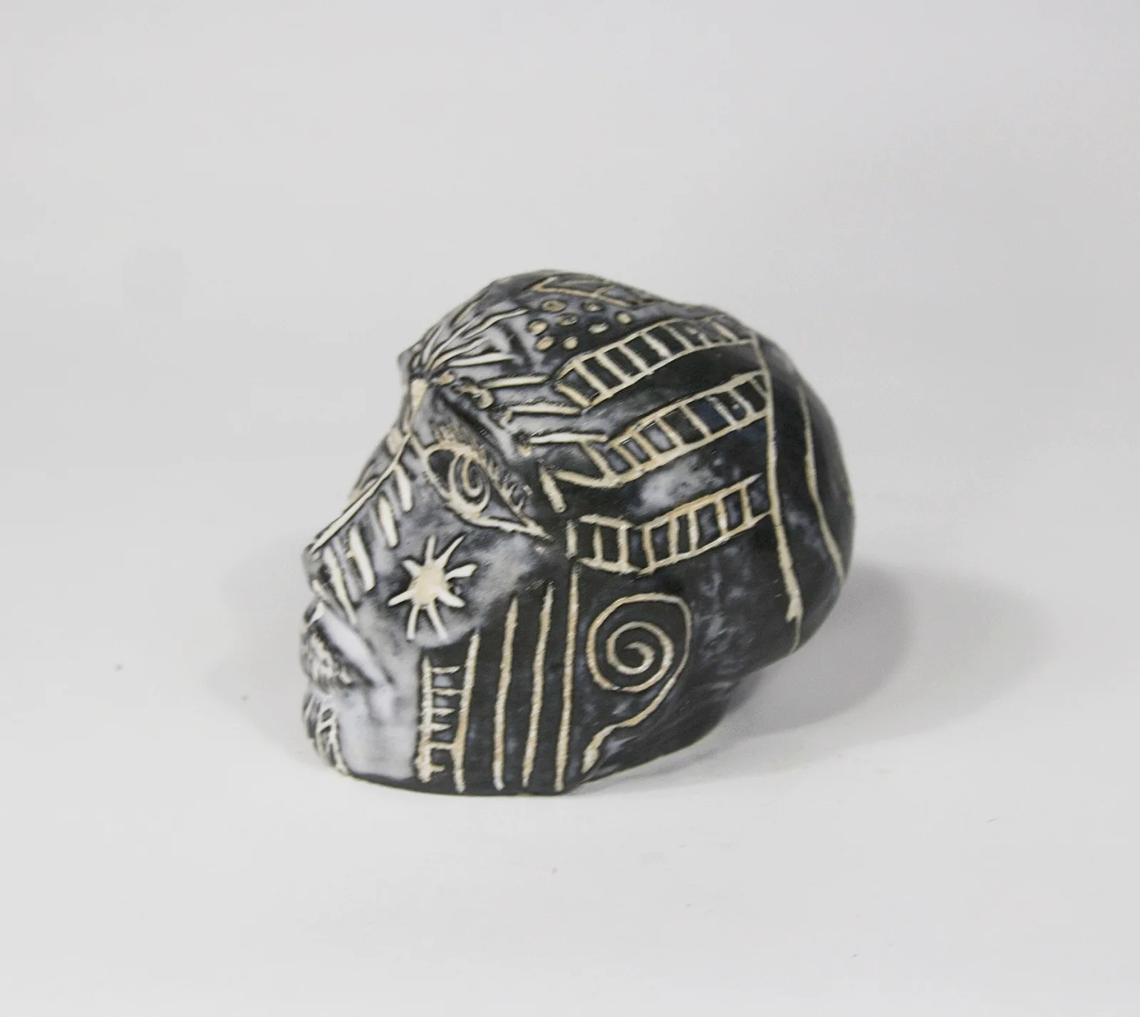 WHISPERS OF THE ANCESTORS — Stoneware, 10cm x 10cm. Ceramic work by Dubravka Sabljak. View 1 of 3.