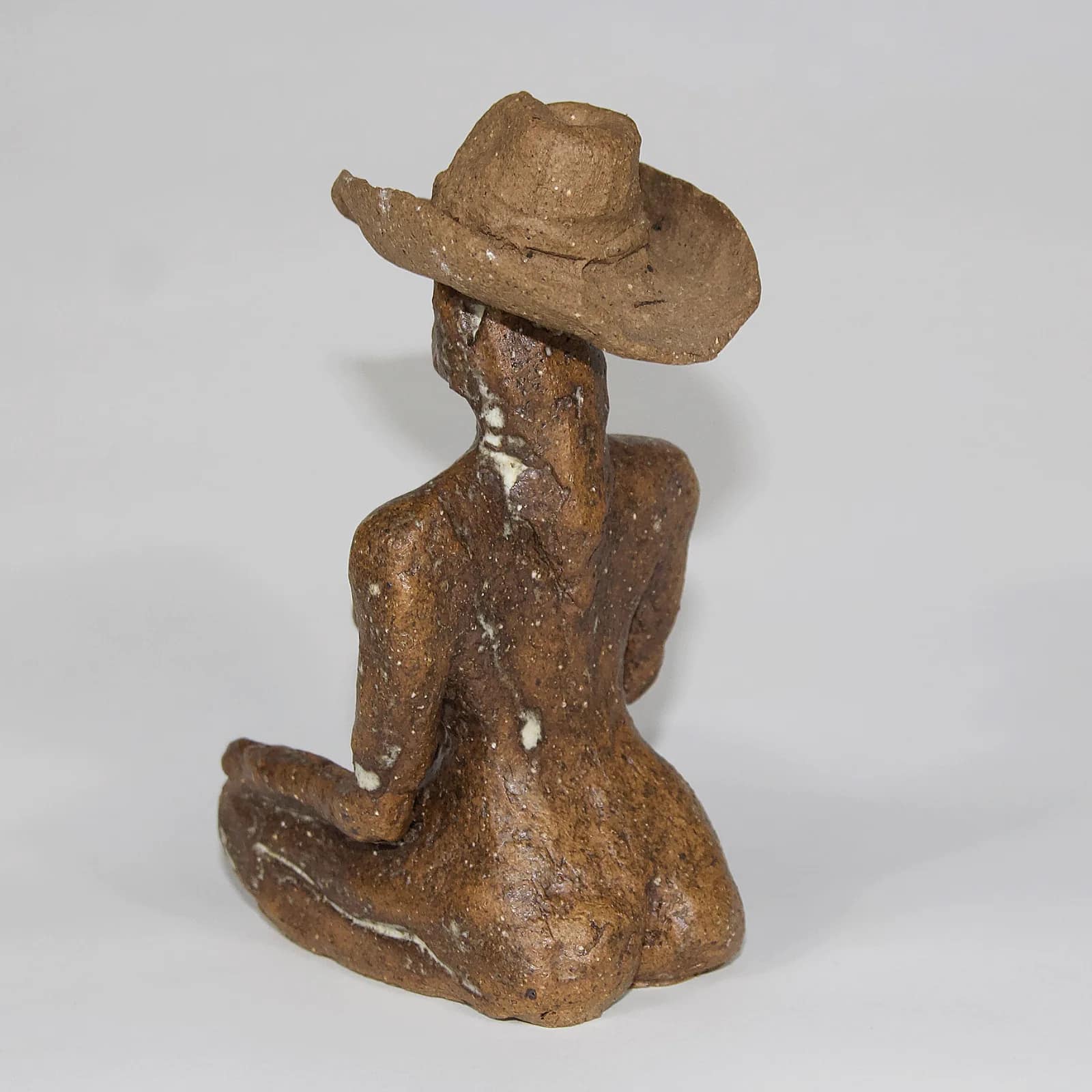 THE COWGIRL — Stoneware, 20cm x 20cm. Ceramic work by Dubravka Sabljak. View 1 of 2.